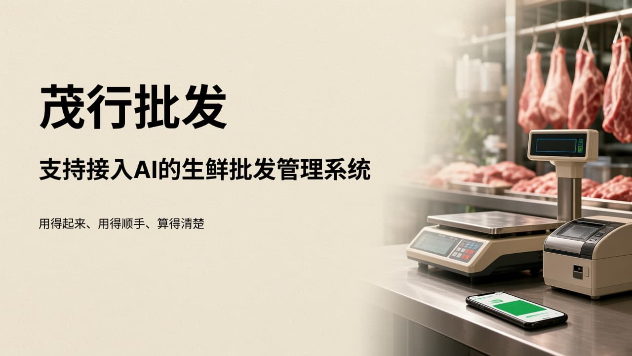 茂行批发新版正式发布：把录单、称重、配送、收款做成一条能算清账的闭环